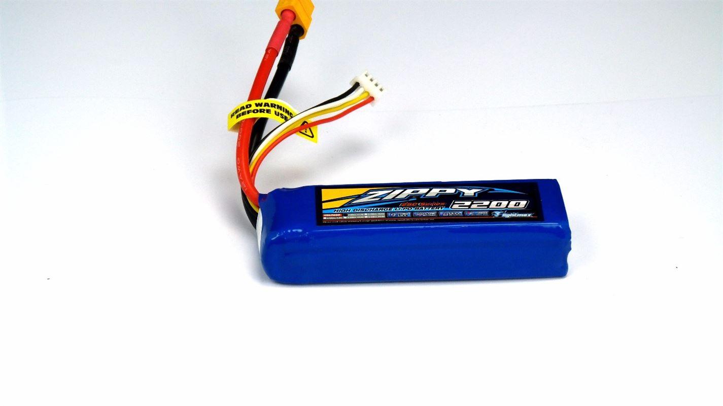 ZIPPY Flightmax 2200mAh 3S1P 25C - 30C Lipo Battery Pack - NEW - UK SELLER
