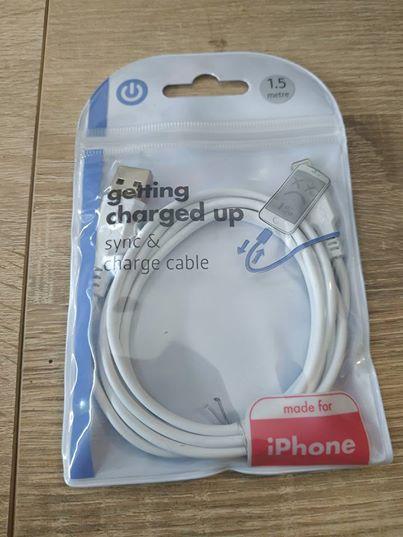 NabÃ­jeÄka na iPhone 1.5m bÃ­lÃ¡
