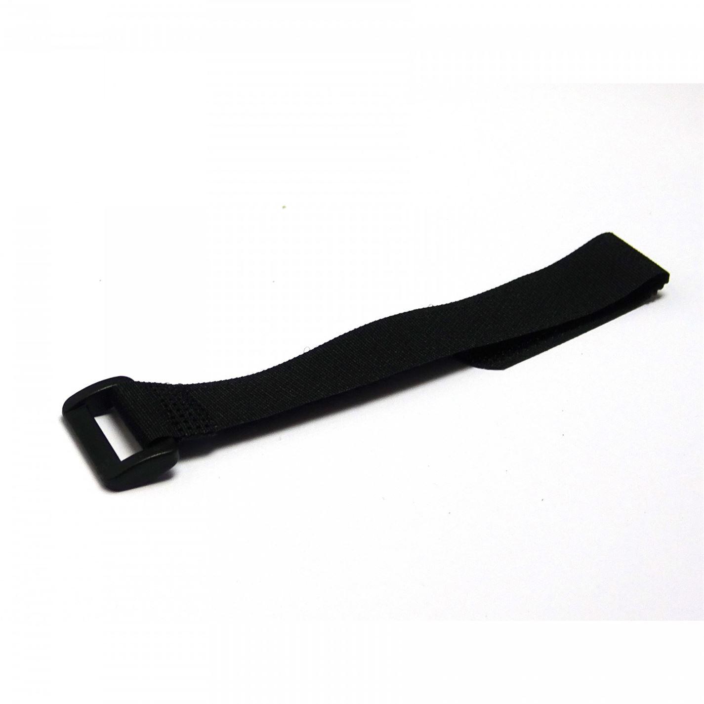 1 x Black 20cm Tie Down LiPo Hook and Loop Battery Strap - Velcro Alternative