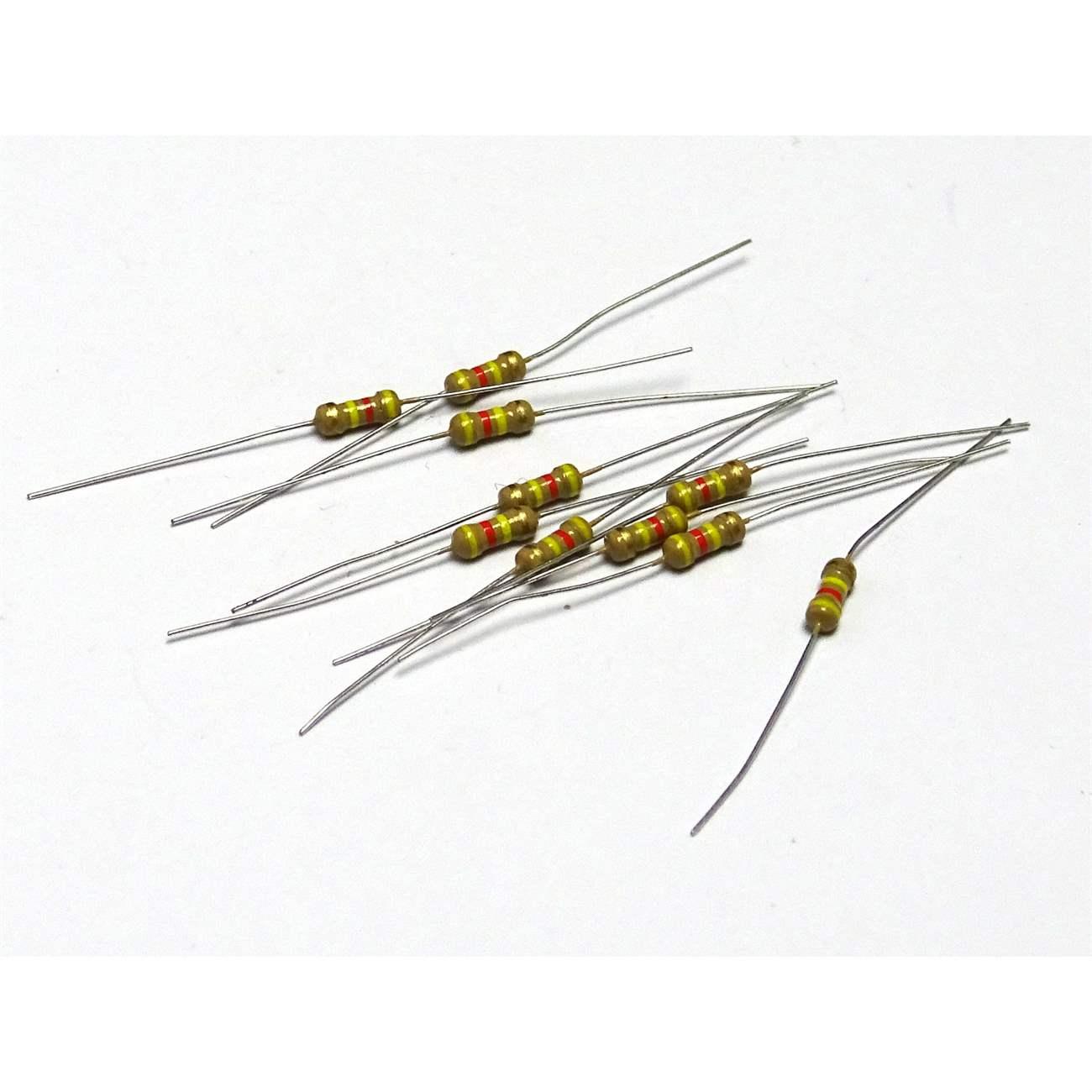 10 pc 430K Ohm 1/4W 0.25W 5% Carbon Film Resistors - Free Postage
