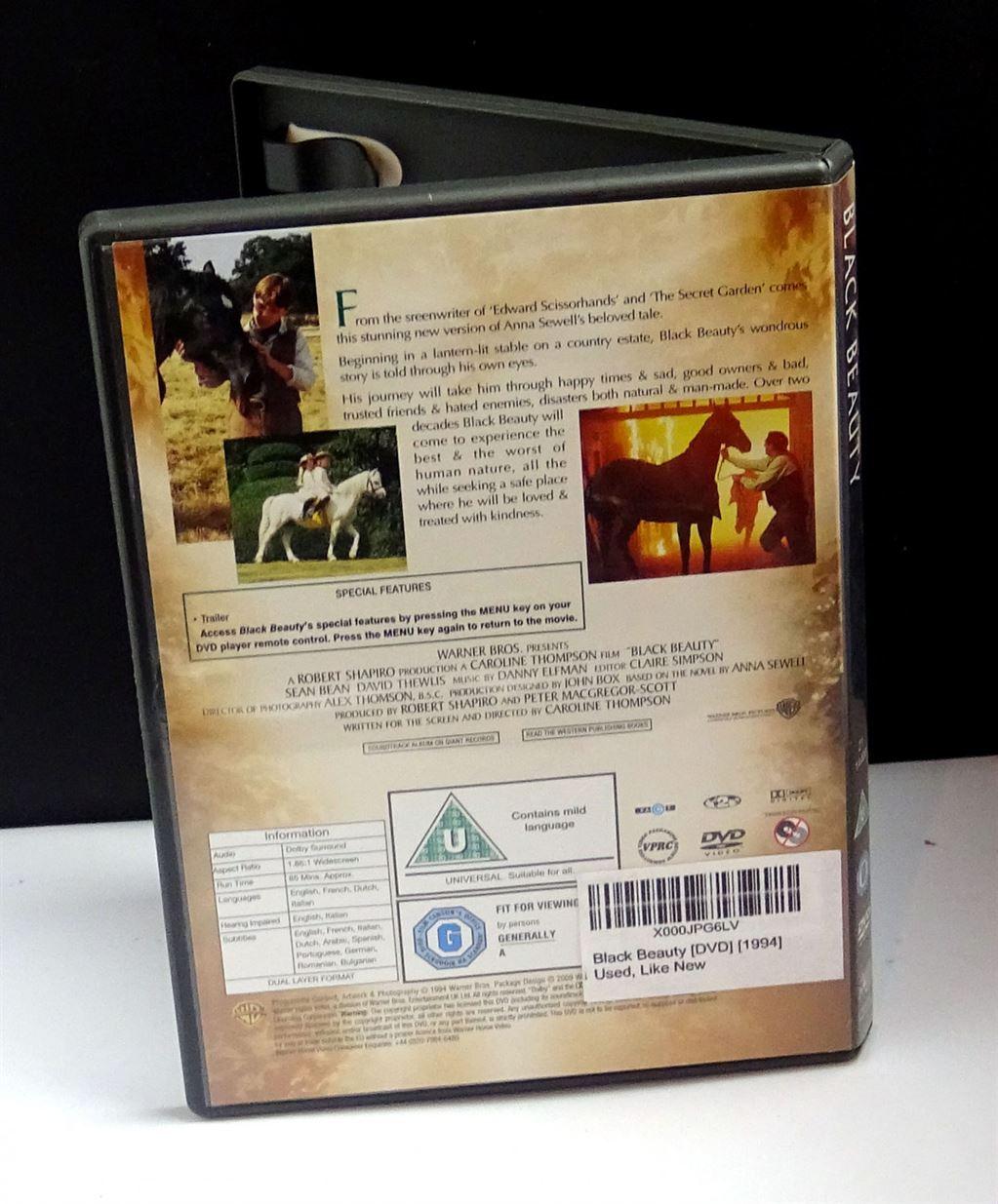 Black Beauty - DVD - region 2 - EU stock