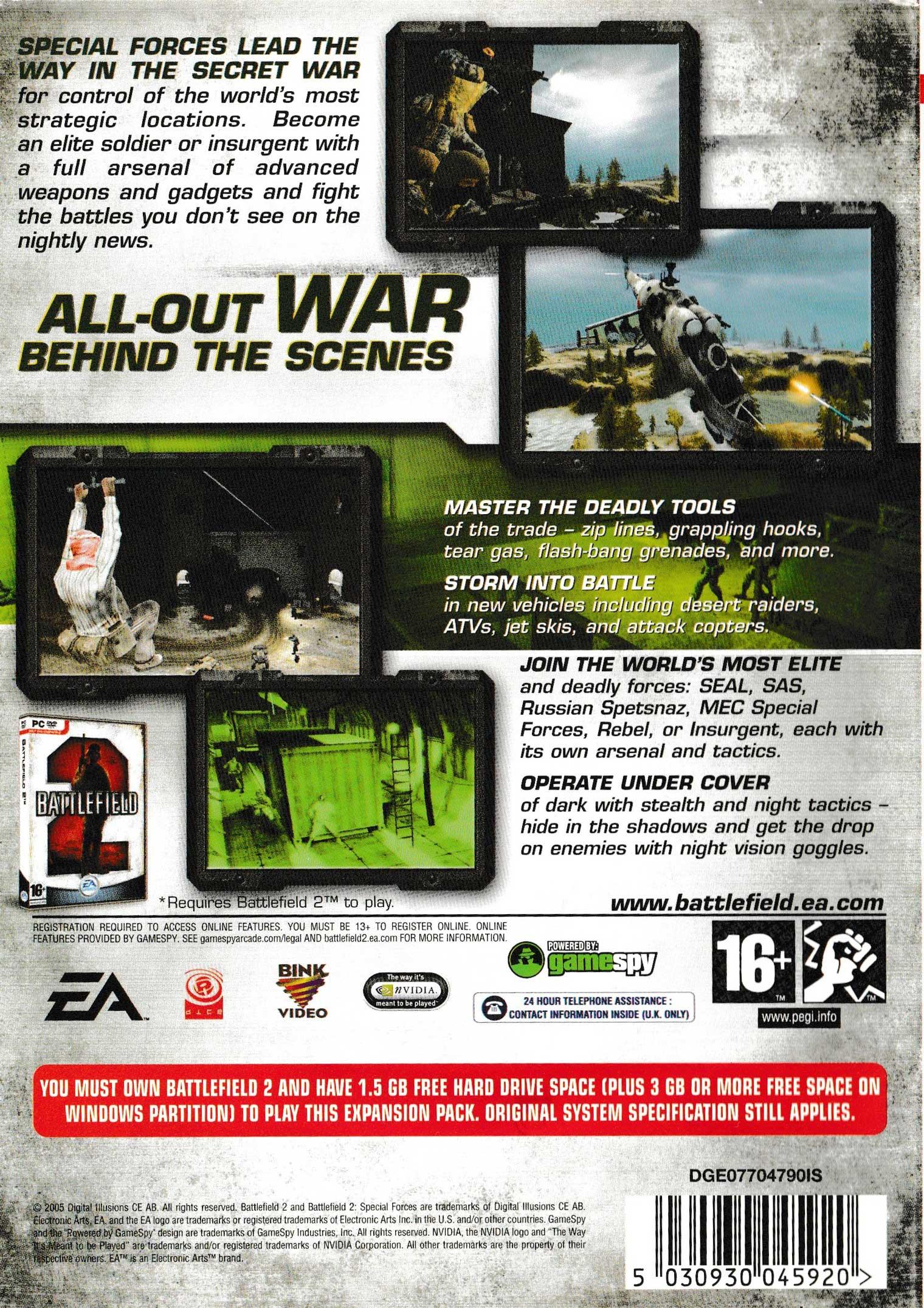 Battlefield 2 Special Forces Expansion Pack - Classic Windows PC Game