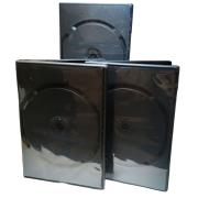 COVER IT Box: 4 DVD 19mm Black - Pack of 3